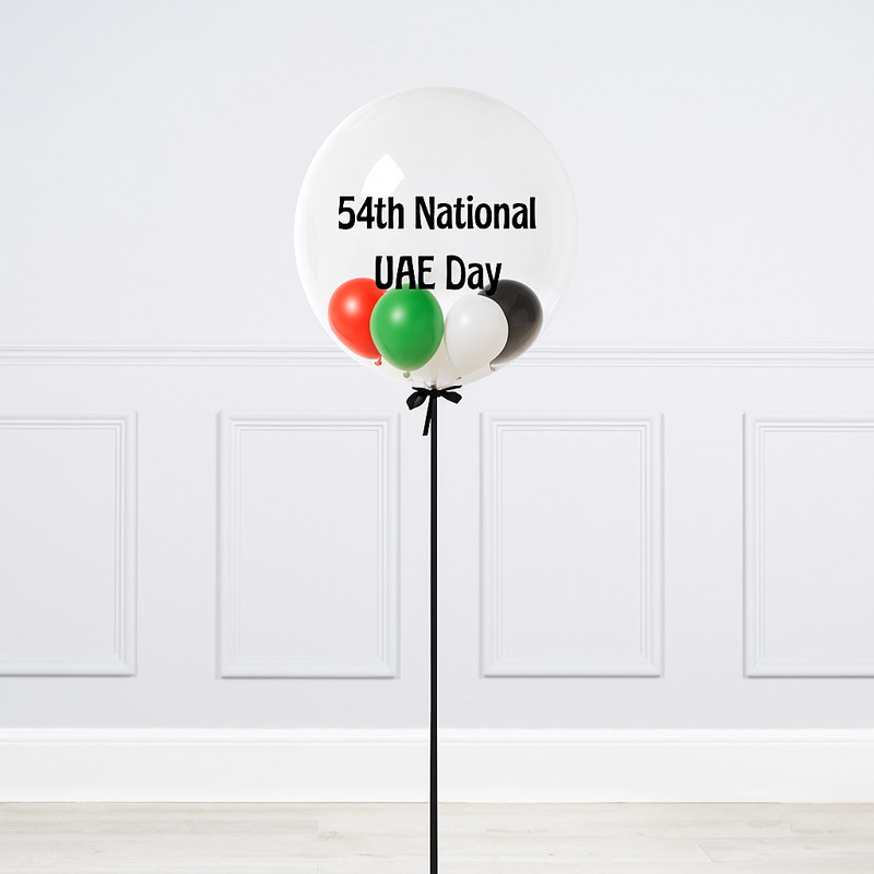 UAE National Day Bubble Personalised Balloon