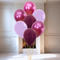 Mulberry Chrome Party Helium Latex Balloon Bunch