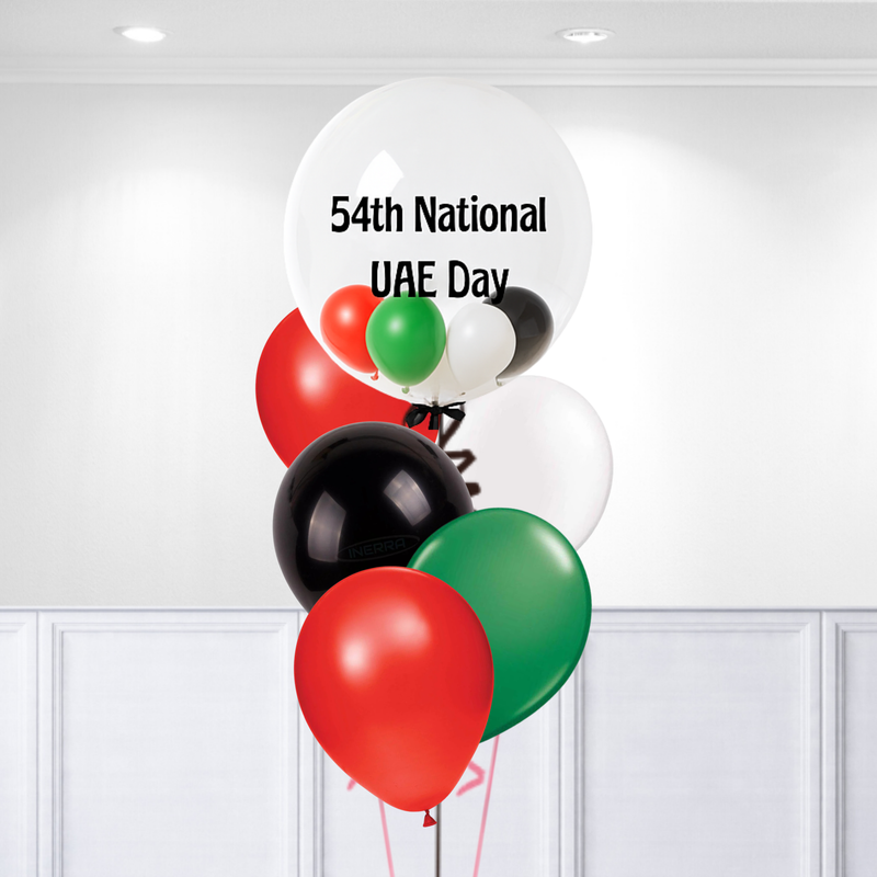 UAE National Day Bubble Personalised Bunch