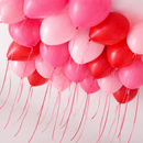 Loved Up Red & Pink Helium Ceiling Balloons