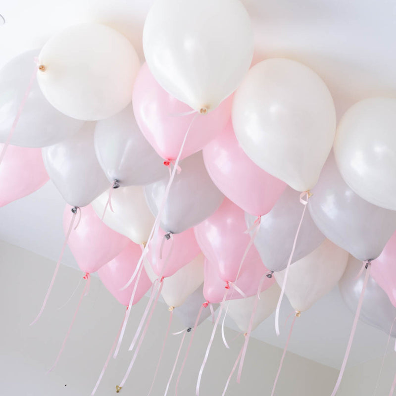 Macaron Pink Helium Ceiling Balloons