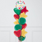 Merry Christmas Dots & Ornaments Inflated Foil Balloon Bunch