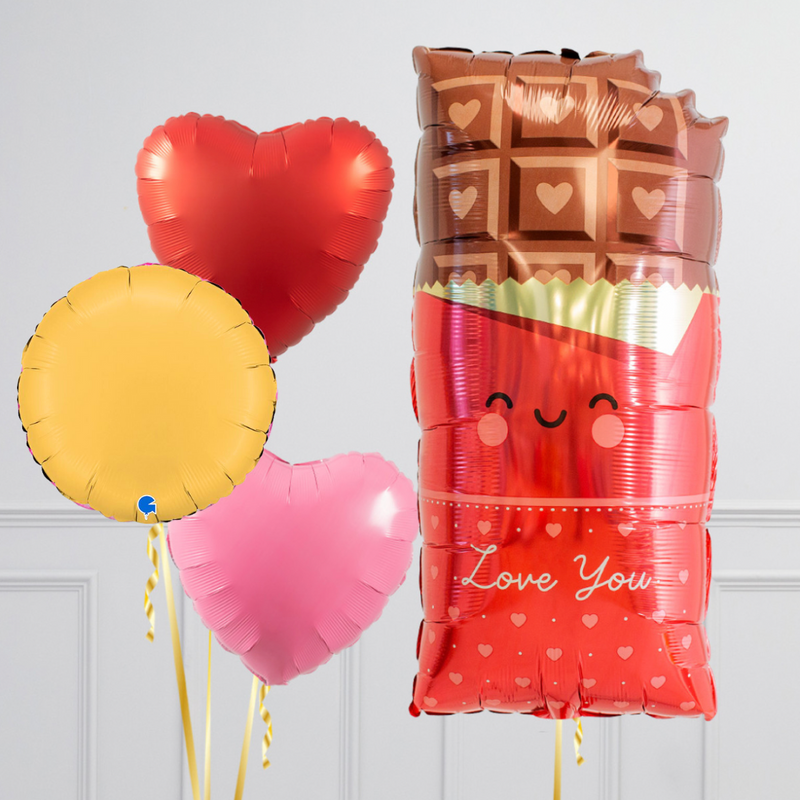 Chocolate Love Supershape Set Foil Balloon Bouquet