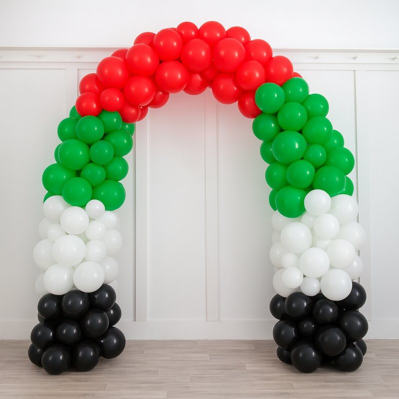 National Day UAE Ready-Made Balloon Arch