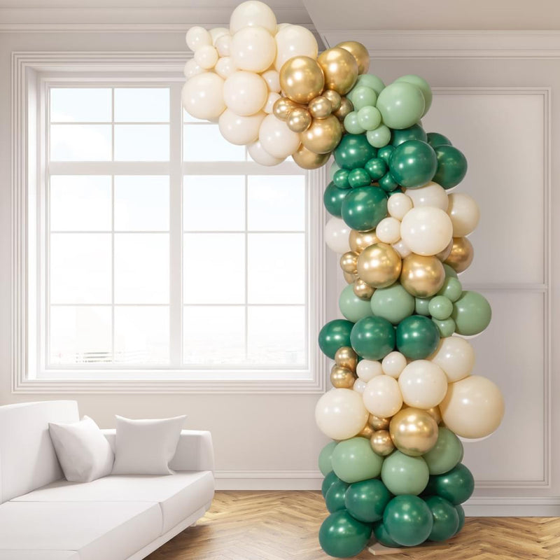 St. Patrick's Day Asymmetric Balloon Arch