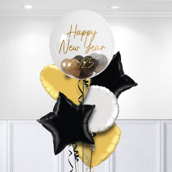 New Year Bubble Personalised Foil Bunch