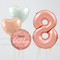 Pastel Rose Gold Birthday Number Balloons Set (One Number)