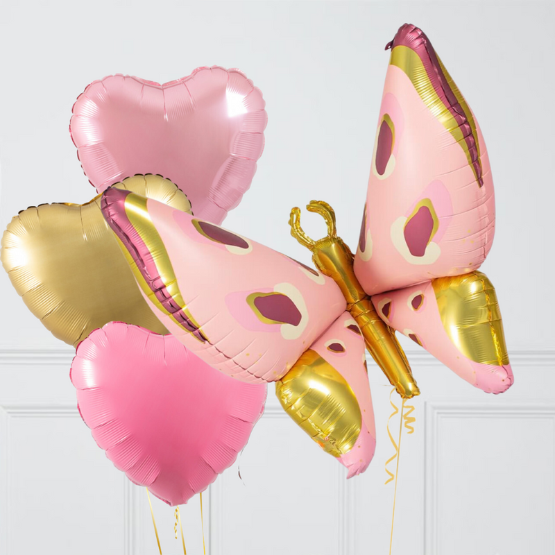 Cute Butterfly Supershape Set Foil Balloon Bouquet