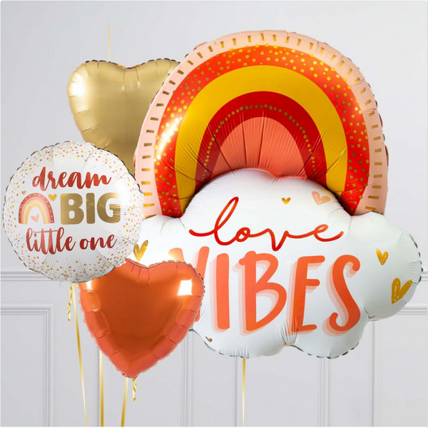 Love Rainbow Supershape Set Foil Balloon Bouquet