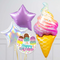 Birthday Ice Cream Supershape Set Foil Balloon Bouquet