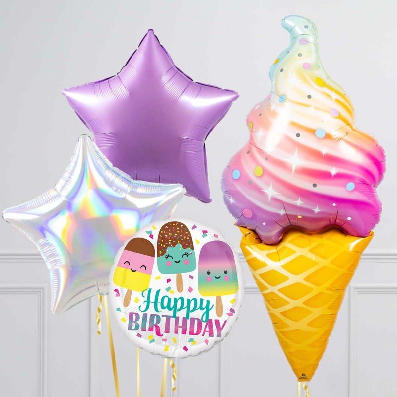 Ice Cream Birthday Balloon Package