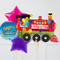 Happy Birthday Train Supershape Set Foil Balloon Bouquet