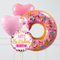 Birthday Donut Supershape Set Foil Balloon Bouquet