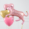 Pink Leopard Supershape Set Foil Balloon Bouquet