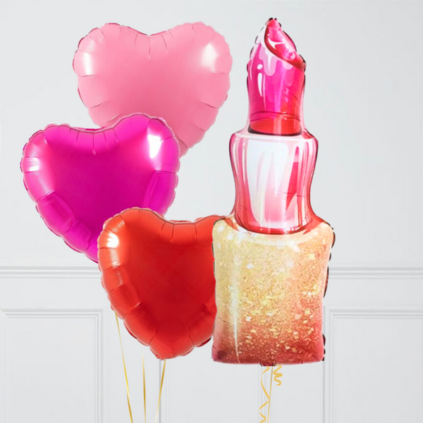 Lipstick Supershape Set Foil Balloon Bouquet