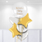 Personalised White Bubble Balloon Bunch