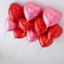 Loved Up Heart Foil Helium Ceiling Balloons