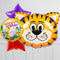 Cute Tiger Supershape Set Foil Balloon Bouquet