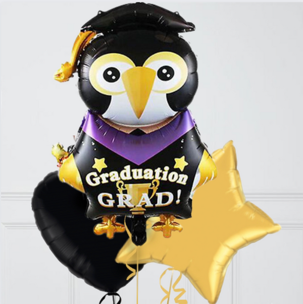 graduation owl foil balloons