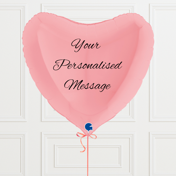 Individual Pink Large Size Heart Personalised