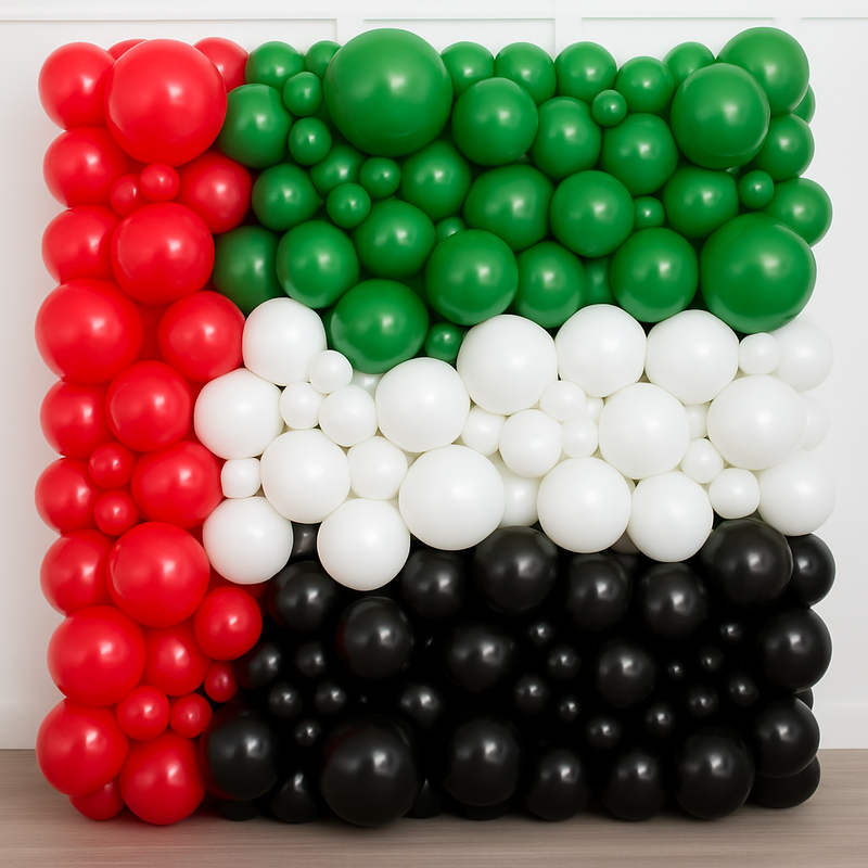 Premium National Day UAE Ready-Made Balloon Wall