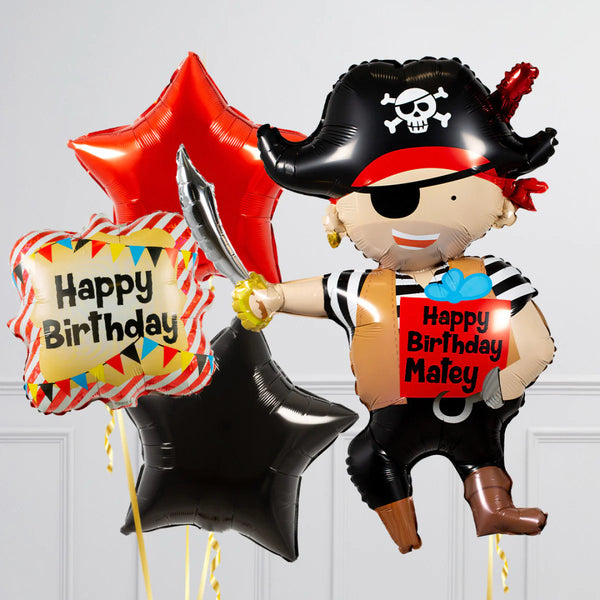 Pirate Birthday Inflated Balloon Package
