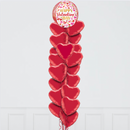 Valentine's Day Orb Foil Balloon Bouquet