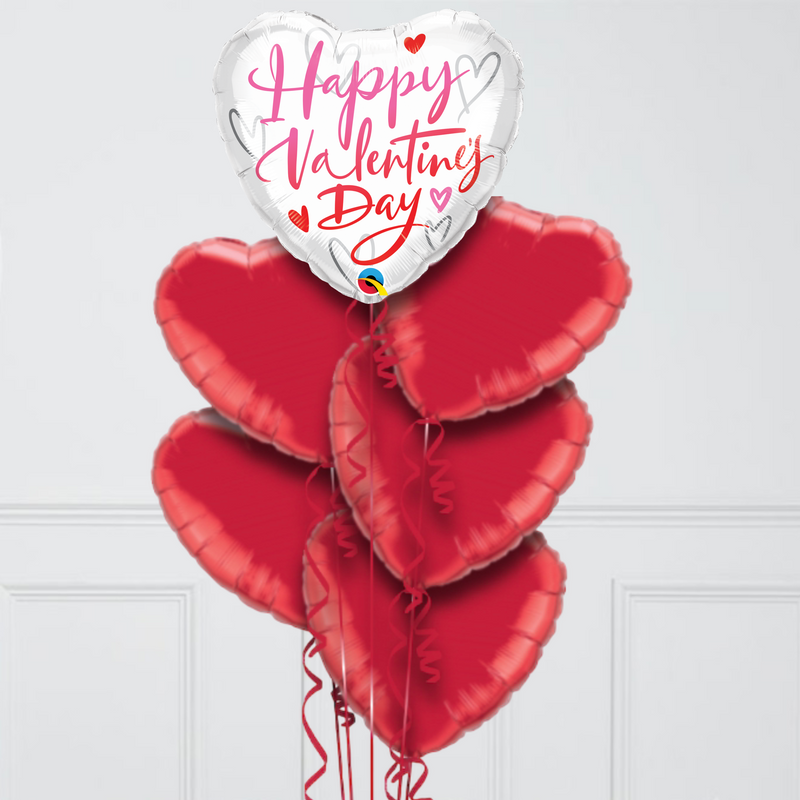 Valentine's Day Romantic Foil Balloon Bouquet