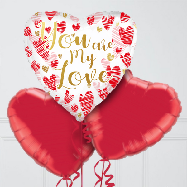 Valentine's You Are My Love Foil Balloon Bouquet