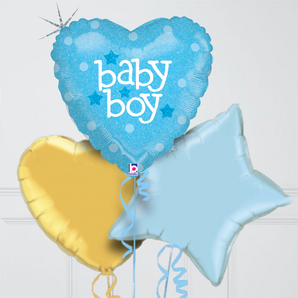 Welcome Baby Boy Foil Balloon Bouquet