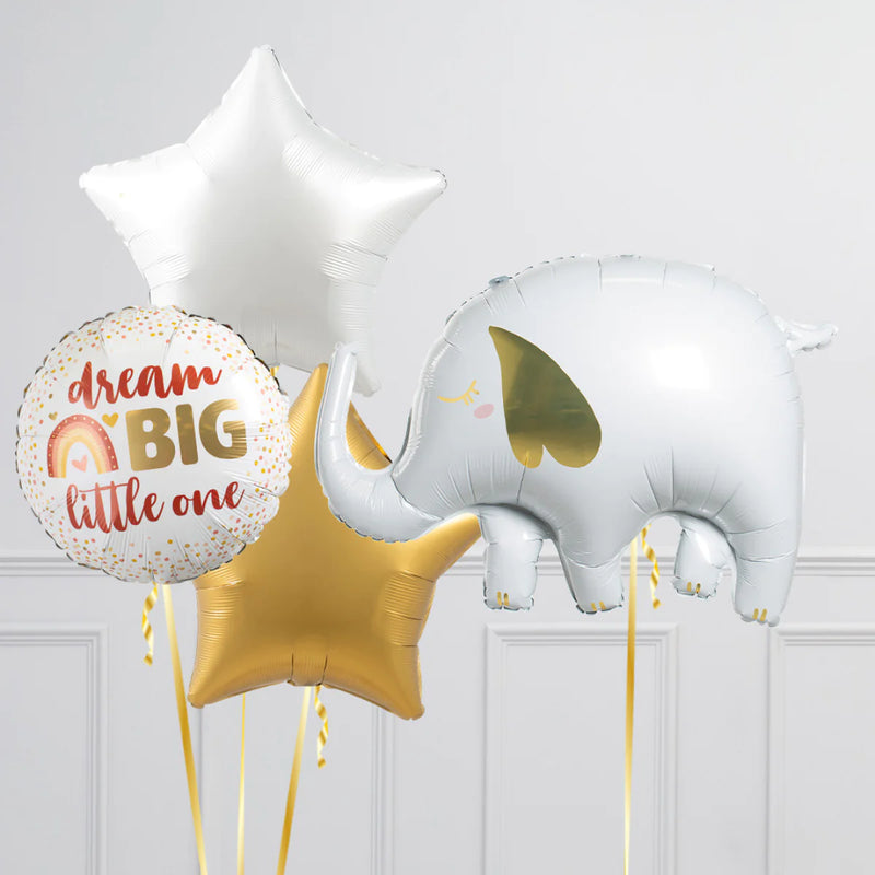 Baby Elephant Supershape Set Foil Balloon Bouquet