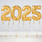 2025 New Year Package Gold Balloon Numbers