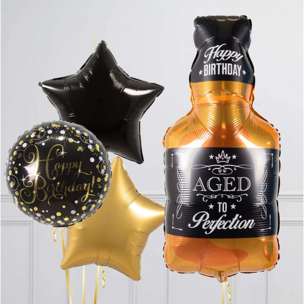 aged to perfection foil balloons