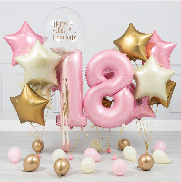 Pink Magic Birthday Balloons Package