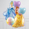 Princesses Cinderella and Belle Set Foil Balloon Bouquet