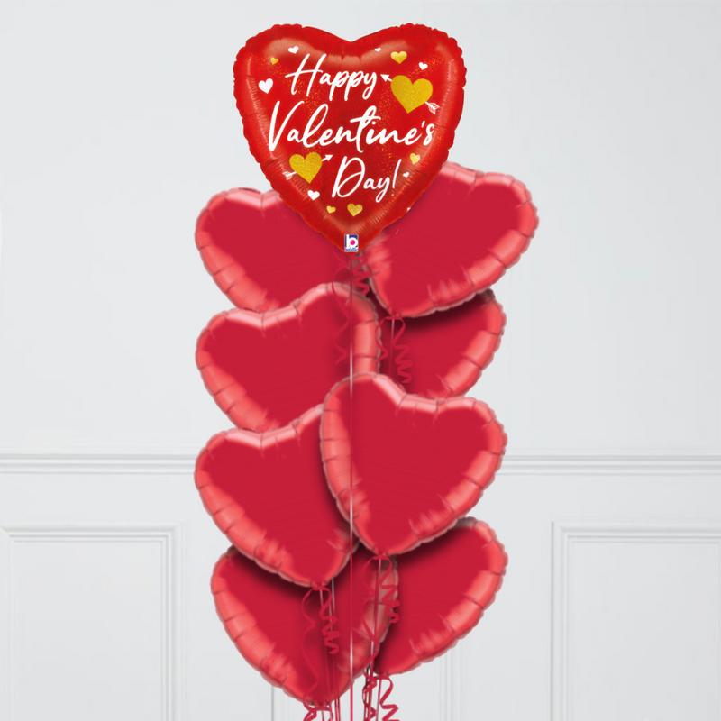 Happy Valentine's Day Foil Balloon Bouquet